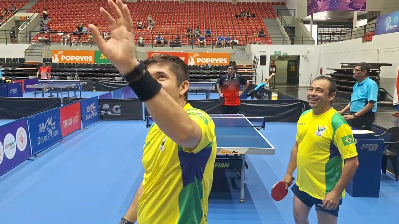 Eder/Mauro Brasil x Luiz/Santiago Paraguai - Jogo Duplas V40 - Grupo Unico -  Panamericano  