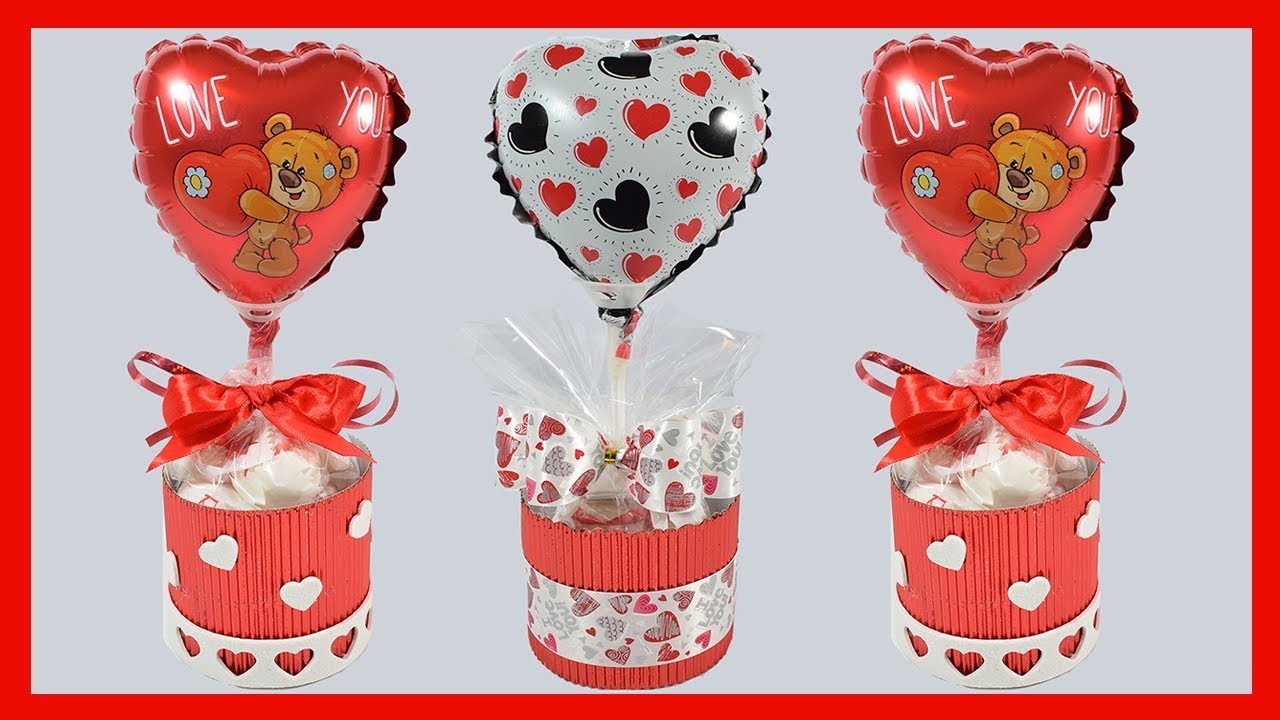 Globo con chocolates para vender o regalar en el dia del amor y la amistad - El Mundo de MyG