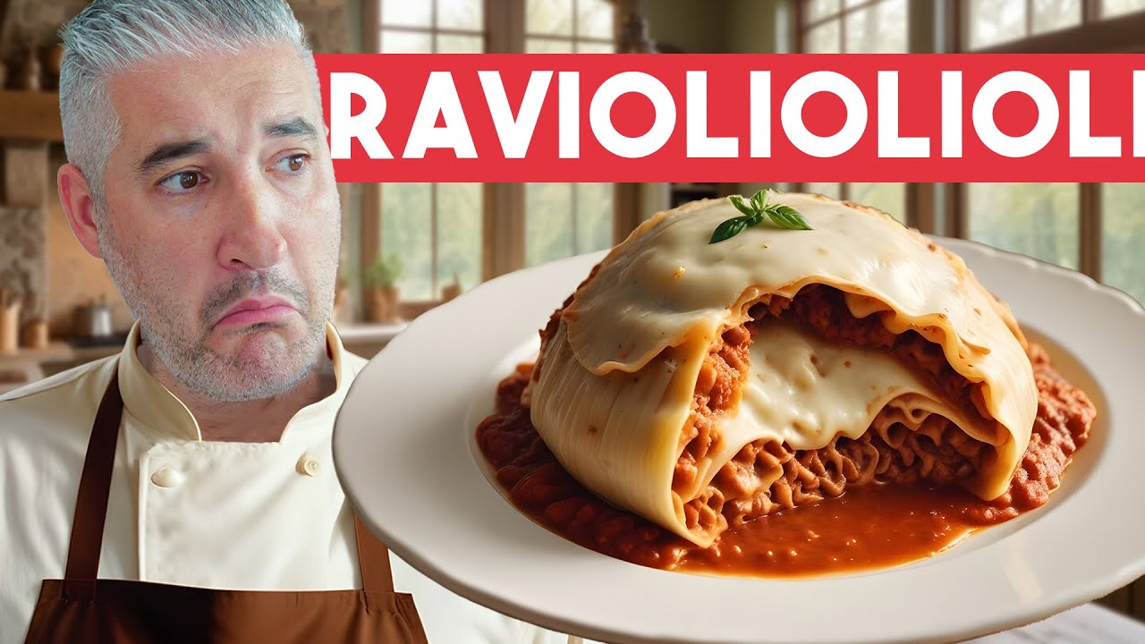 Italian Chef Reacts to British Chef Making Ravioli Filled with More Ravioli