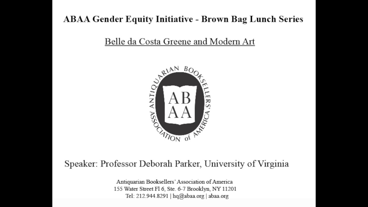 Deborah Parker: Belle da Costa Greene and Modern Art