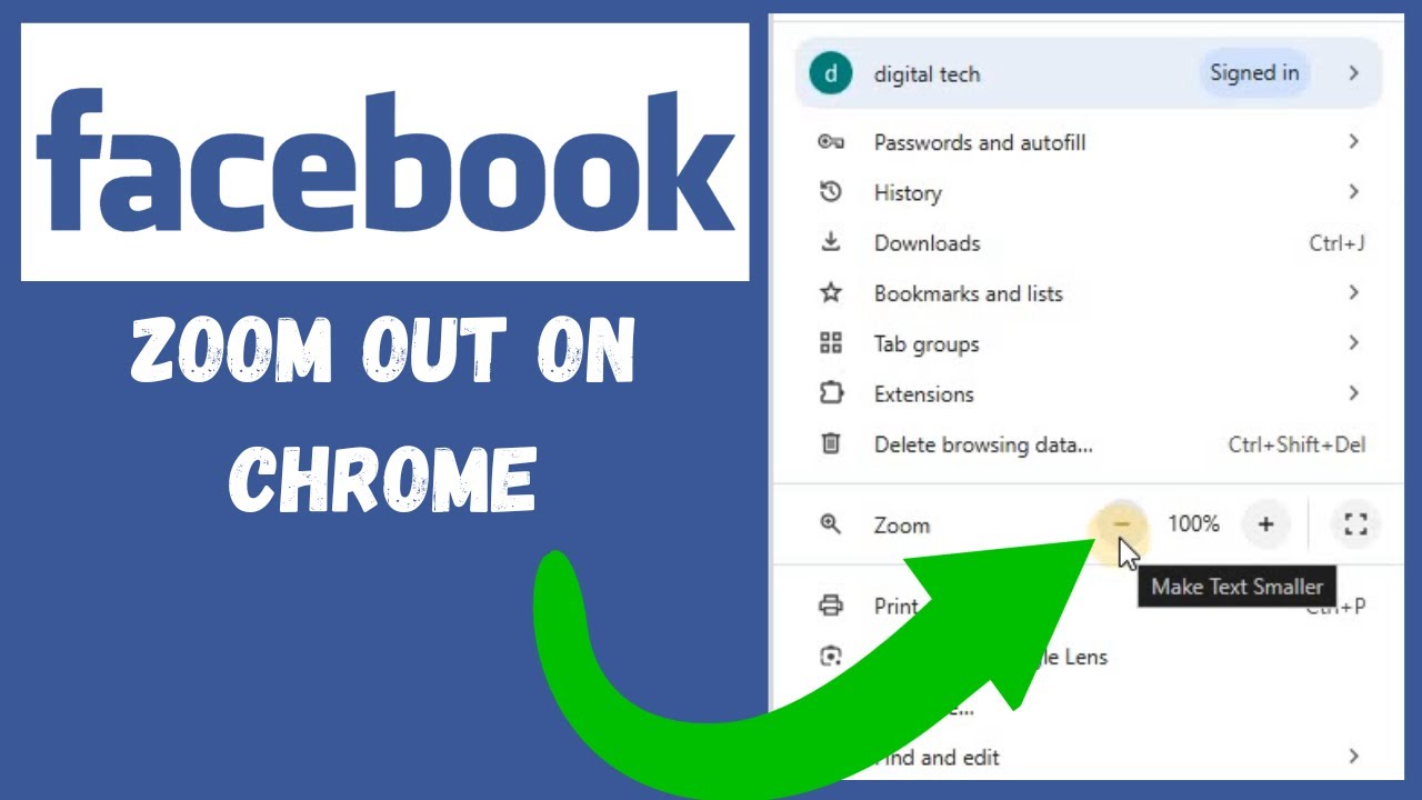 Как уменьшить масштаб Facebook в Chrome | Ноутбук | Настольный компьютер | ПК