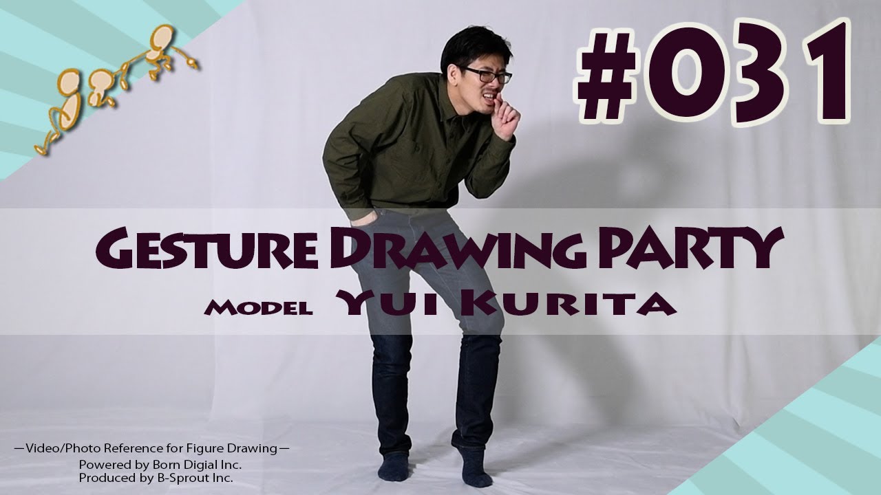 GESture DRAWing Party : #031 Yui Kurita/栗田 唯　－Video/Photo Reference for Figure Drawing－