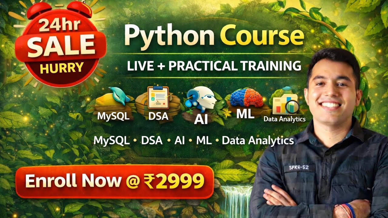 Job-Ready Python in 3 Months | Live Training + Projects | 24hr Sale