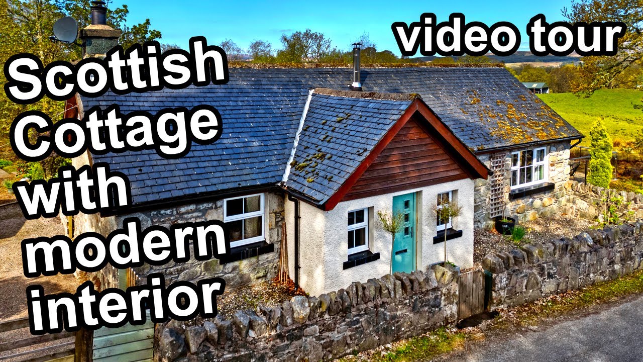 Video Tour of Scottish cottage with modern interior, gardens and pond : Douglas Cottage in Cladich