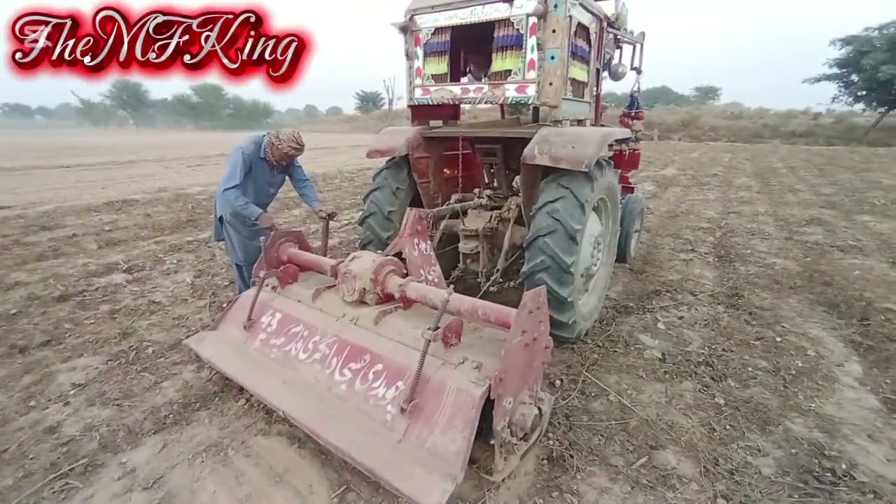 42 Cutters rotavator perform video MF Model 1989 Tractor عطاری کٹر روٹاویٹر پرفارمنس ویڈیو
