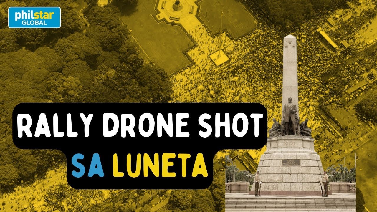 Grabeng drone shot ng Trillion Peso March sa EDSA
