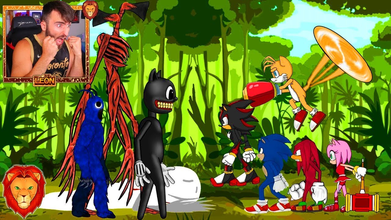 TEAM SONIC LA PELICULA VS TODOS LOS CREEPYPASTAS 😱 *MUY EPICO* LA BATALLA DEFINITIVA | LEON PICARON