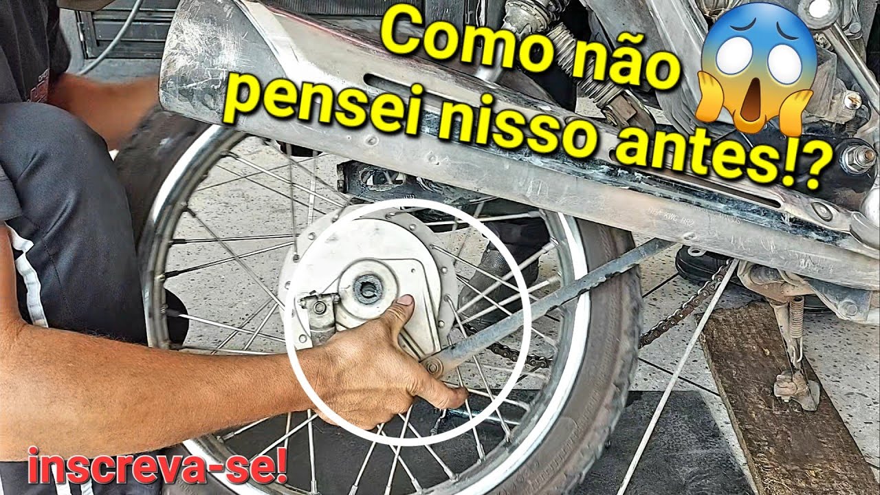 Veja a ideia Genial para moto q não tem *CAVALETE CENTRAL*