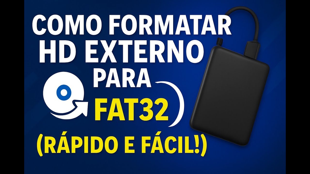 Como Formatar HD Externo para FAT32 (R&aacute;pido e F&aacute;cil!)