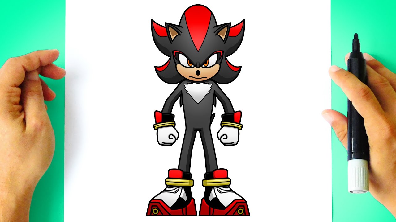 How to DRAW SHADOW from Sonic the Hedgehog 3 Movie - Draw and Color