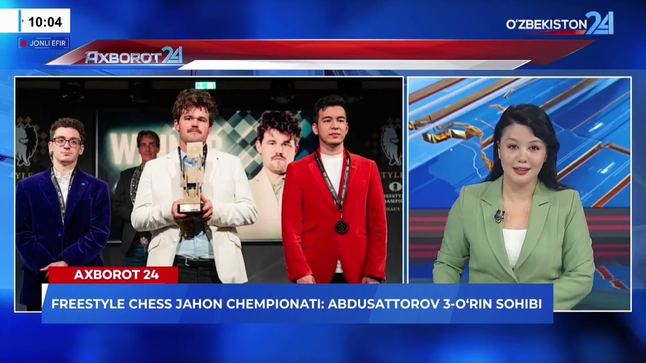 Freestyle Chess jahon chempionati: Abdusattorov 3-o'rin sohibi I Axborot 24 (16.02.2026)