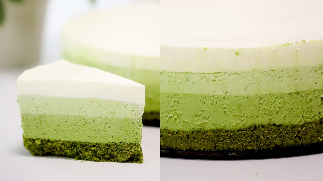 How to Make a Matcha Cheesecake! Green Tea No-Bake Cheesecake