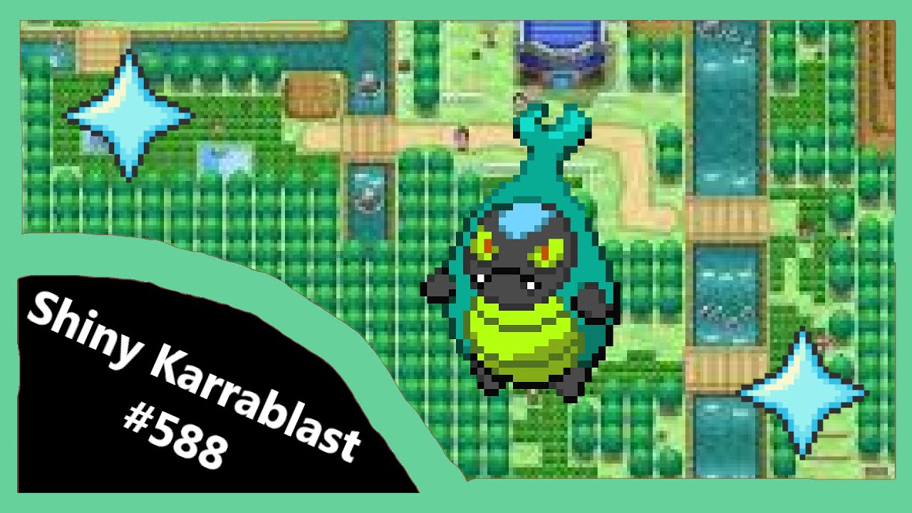 (Live) Shiny Karrablast after 4,348 Random Encounters! Unova Shiny Living Dex #588