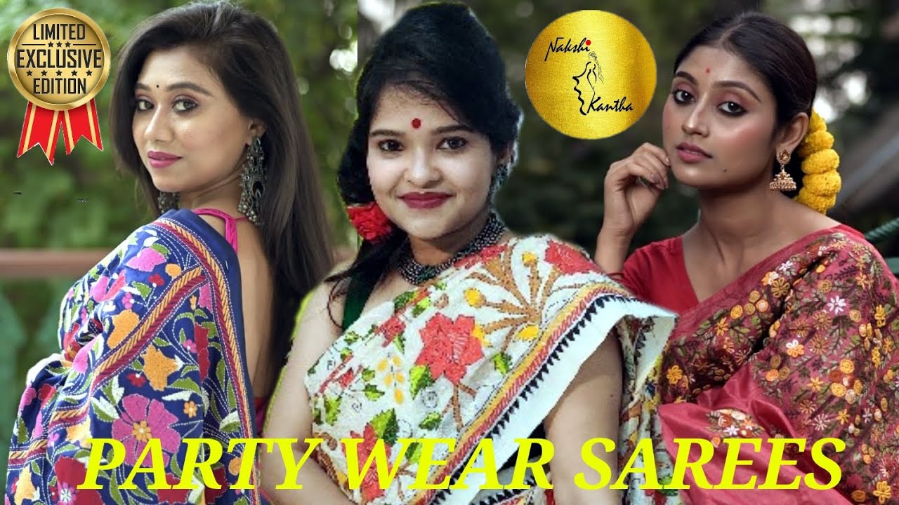 GORGEOUS SAREE COLLECTION EPISODE-132 #gujrati #kathiyawadi #handembroidery #nakshikantha #fashion