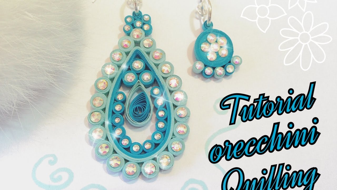 Tutorial orecchini quilling | Diy quilling | Tutorial earrings quilling |