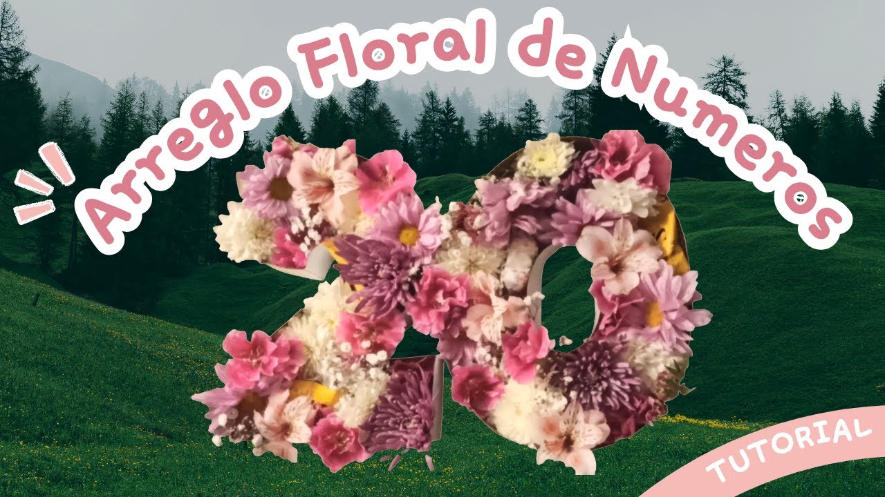 Cómo hacer un arreglo floral de números
