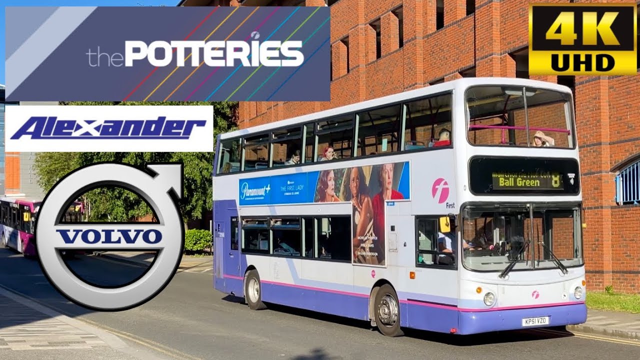 [First Potteries: 8 Hanley to Ball Green via Smallthorne] Alexander ALX400 VolvoB7TL (32066/KP51VXO)