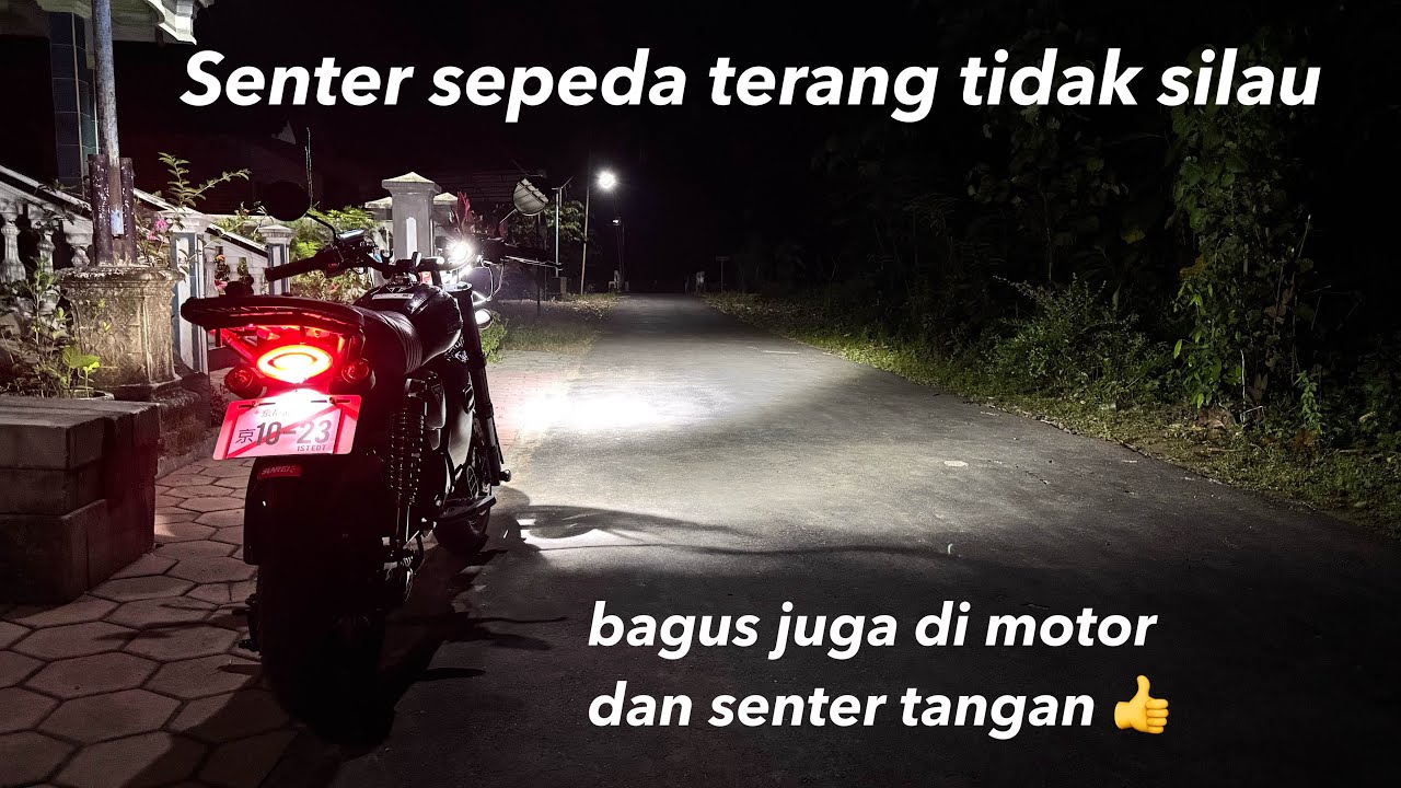 Rockbros RHL 1500 senter sepeda terang dengan sensor cahaya