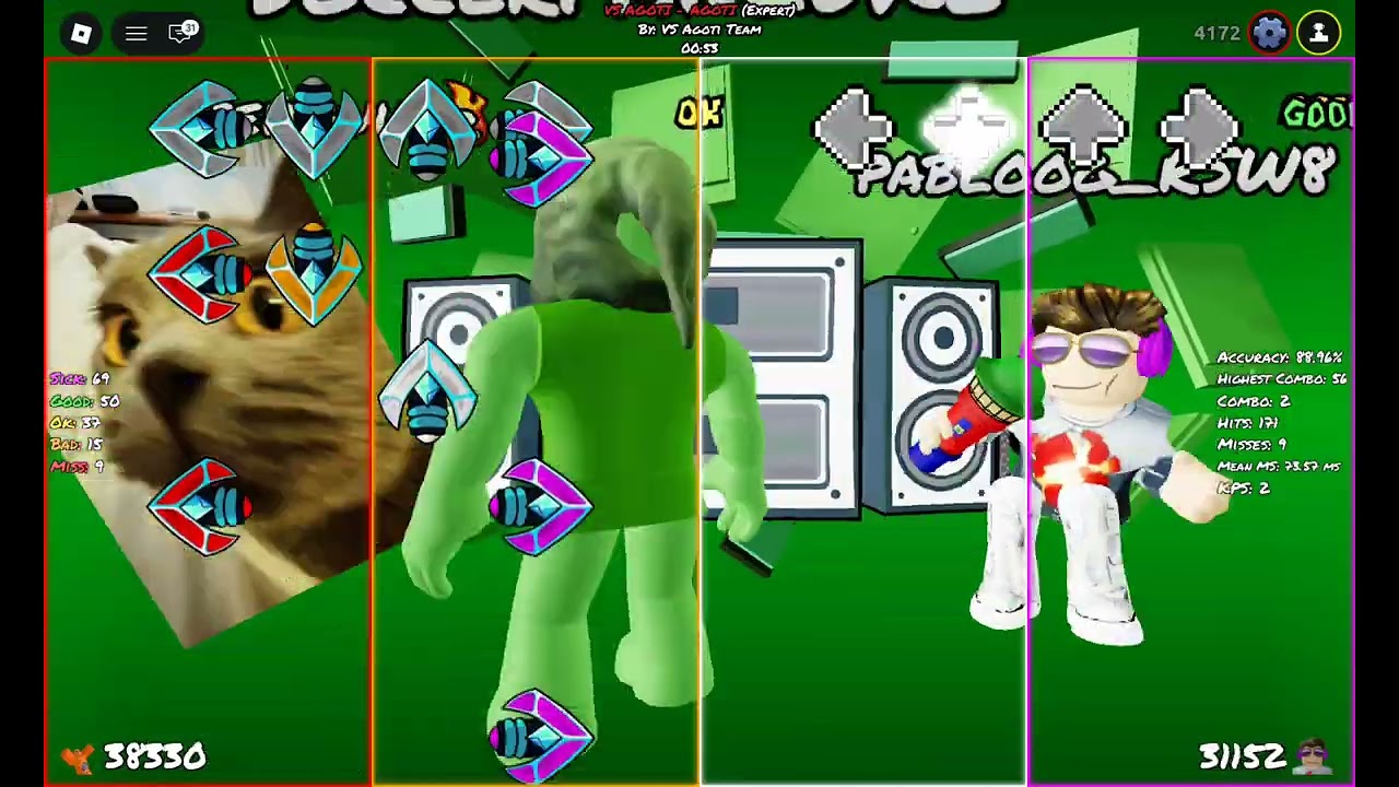 Playing roblox funky friday
