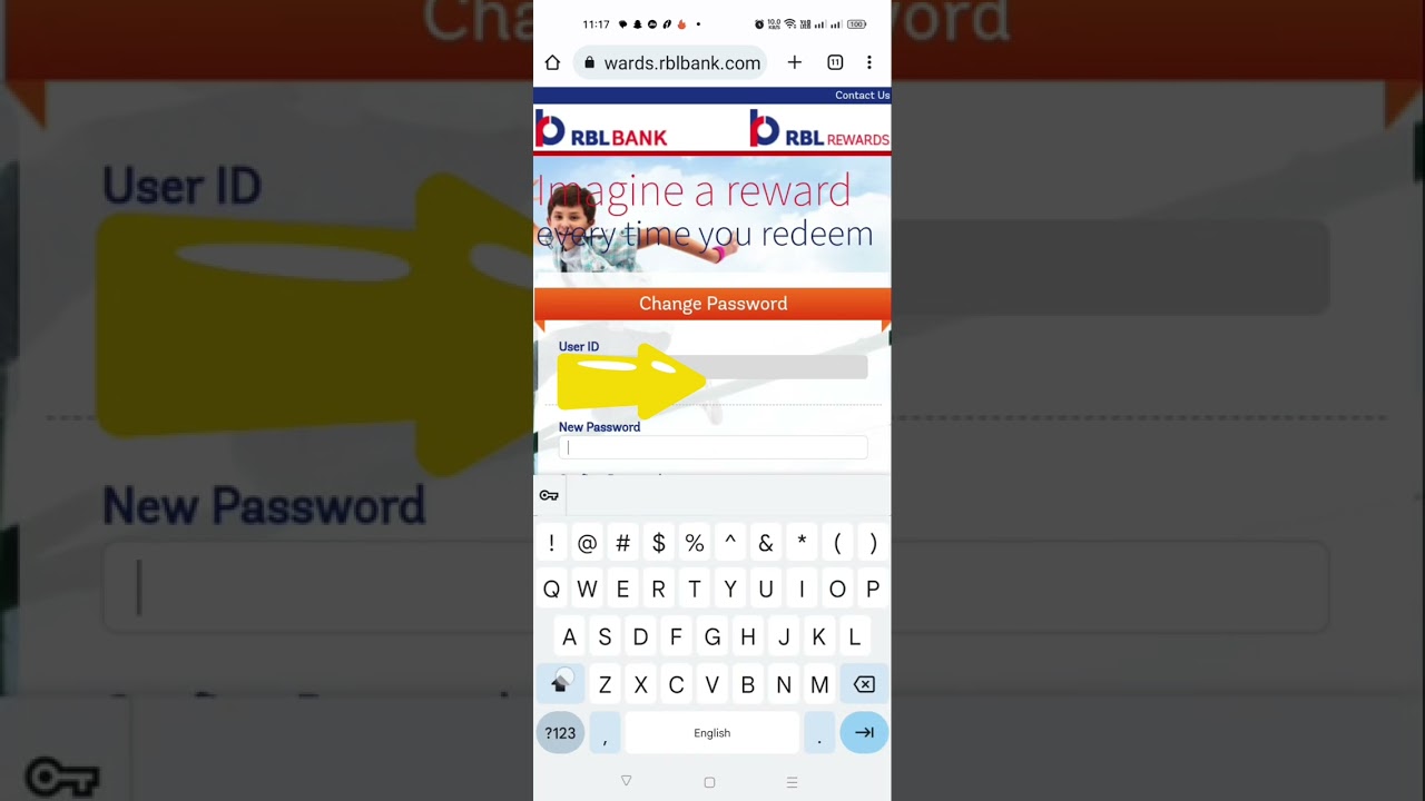 How to Password Reset of RBL Reward Point #shorts #short