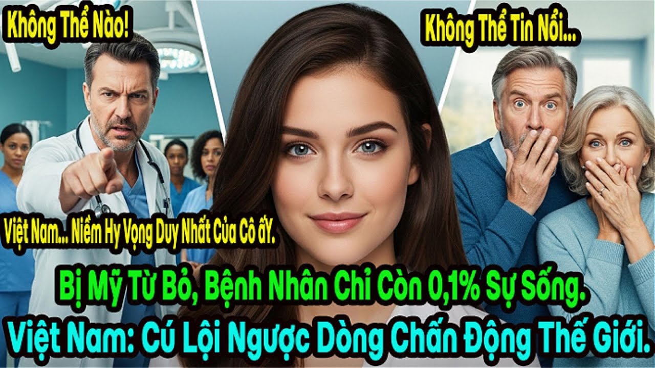 Kỳ Tích Y Học Việt Nam: Cứu Sống Ngoạn Mục Bệnh Nhân 0,1% Cơ Hội Bị Bác Sĩ Mỹ Bó Tay.
