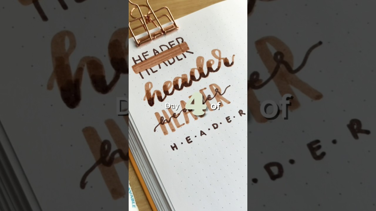 EASIEST font EVER ✨ day 4 of 30 #handlettering #journal