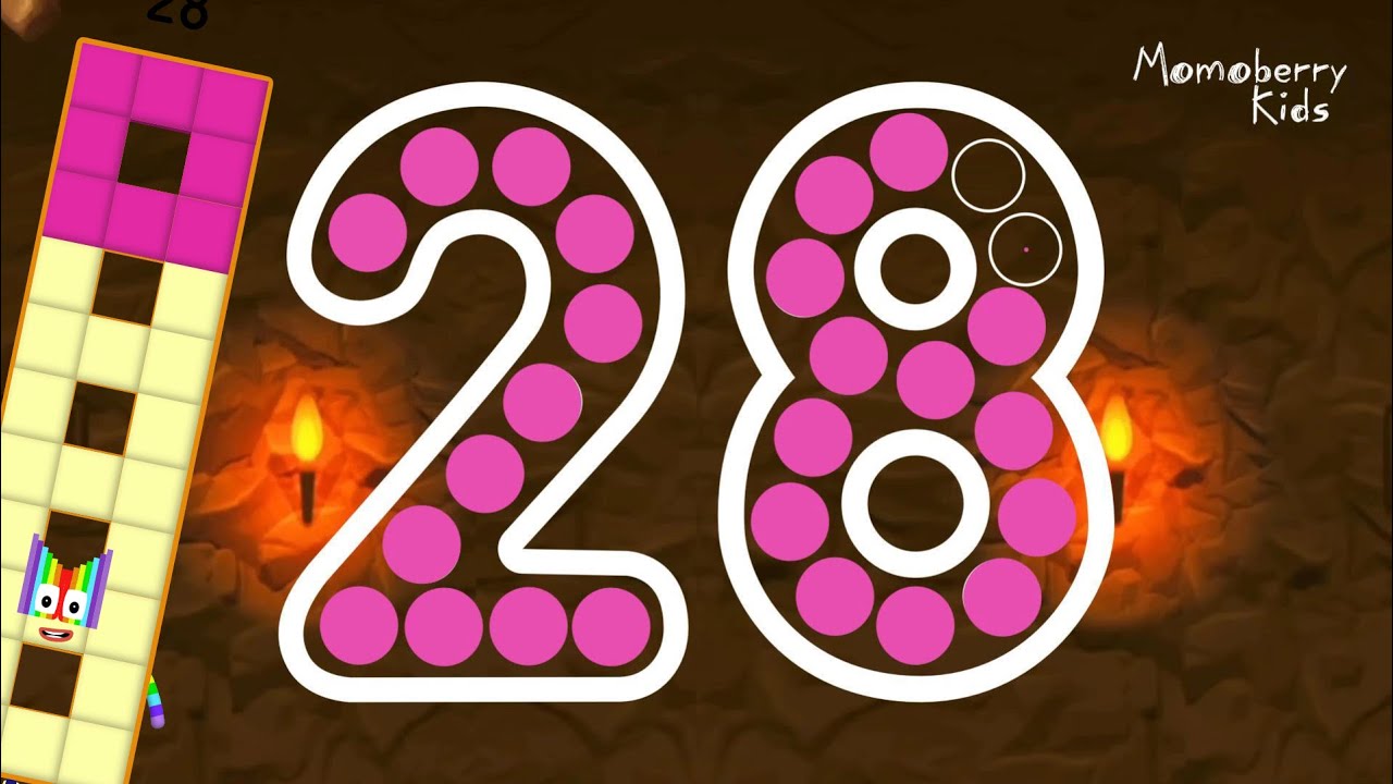 Numberblocks 28 Magic Run - Numberblocks Twenty Eight Adventure | Number Counting Go Explore