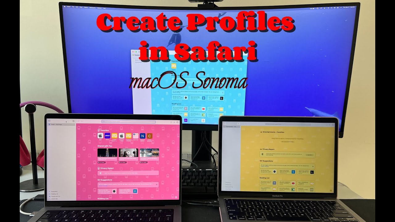 Create profiles in Safari in macOS Sonoma.