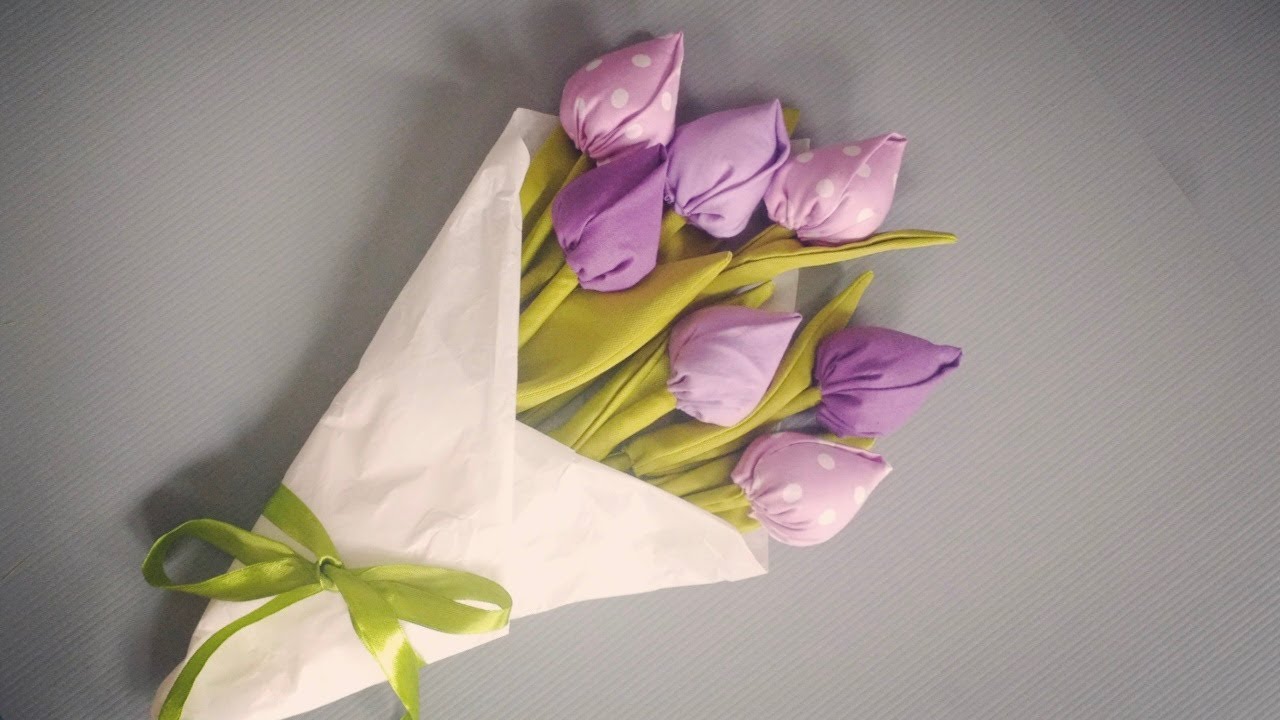 DIY Tulip Flower | Fabric Tulips Tutorial | Cara Membuat Bunga Tulip