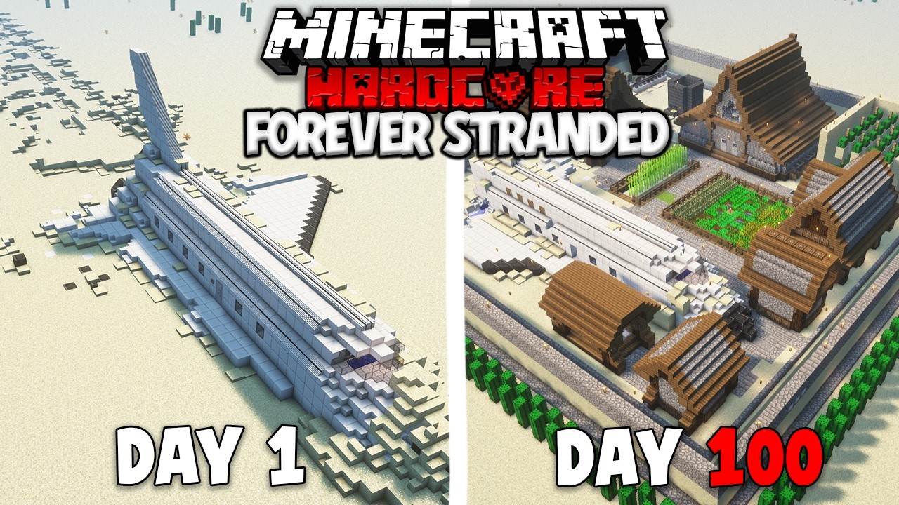 100 Hari Minecraft Hardcore FOREVER STRANDED
