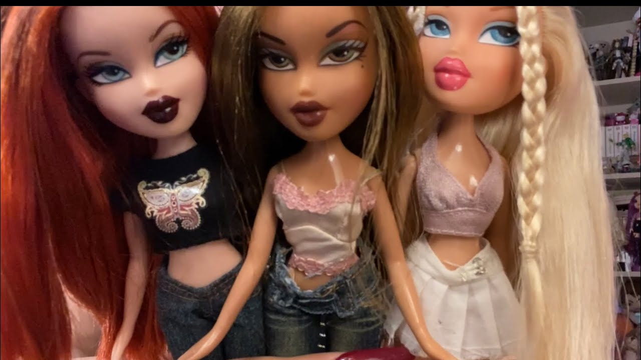 (๑꧆◡꧆๑) lofi asmr Bratz Dolls hair brushing, face tapping