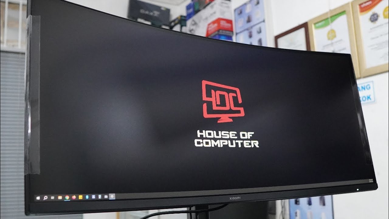 UNBOXING DAN REVIEW MONITOR XIAOMI 34 INCH G34WQI WQHD ULTRAWIDE 180HZ SRGB CURVED 3440X1440 1ms