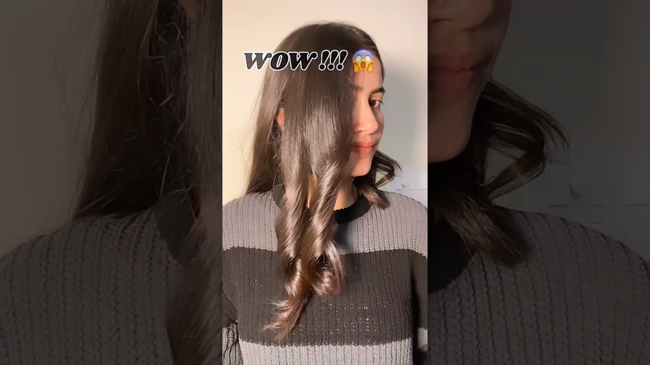 Soft curls with straightener 😱❤️ || #curls #hairstyle #hairtutorial #shorts