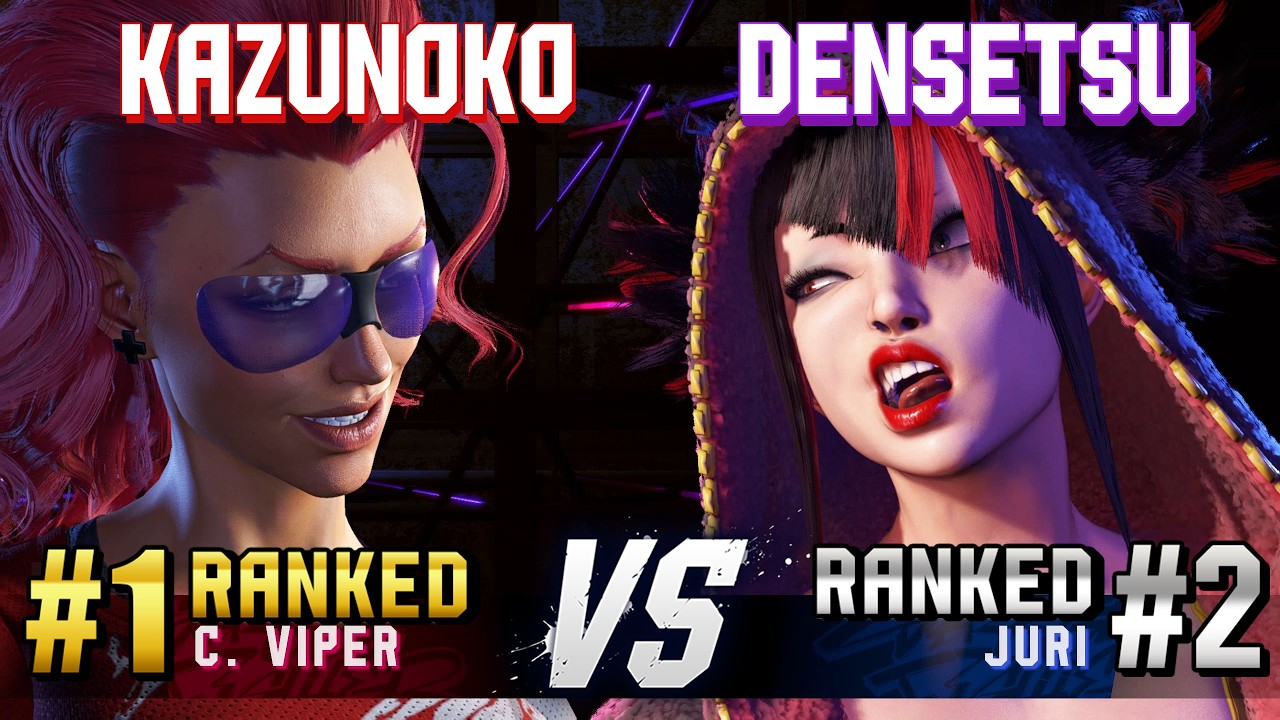 SF6 ▰ KAZUNOKO (#1 Ranked C.Viper) vs DENSETSUSP (#2 Ranked Juri) ▰ High Level Gameplay