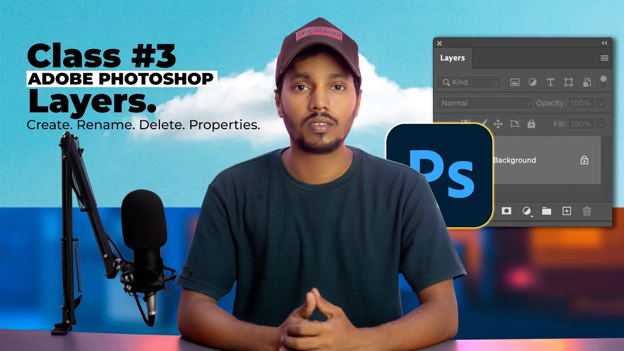 Layers In Photoshop | Class 3 | Beginner To Advanced Full Course in Hindi