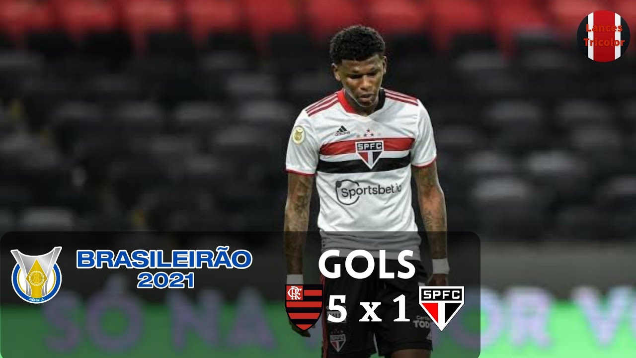 Gols - Flamengo 5x1 S&atilde;o Paulo - 13&ordf; Rodada Brasileir&atilde;o 2021