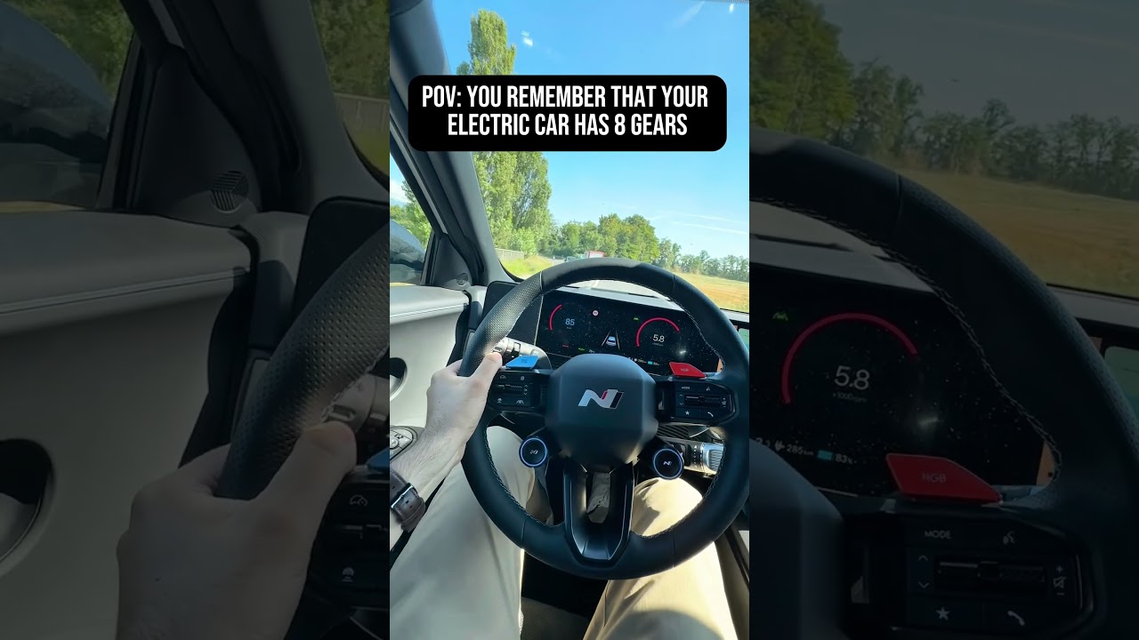 🤯 The electric motors of this IONIQ 5 will simulate the8-speed gearbox.