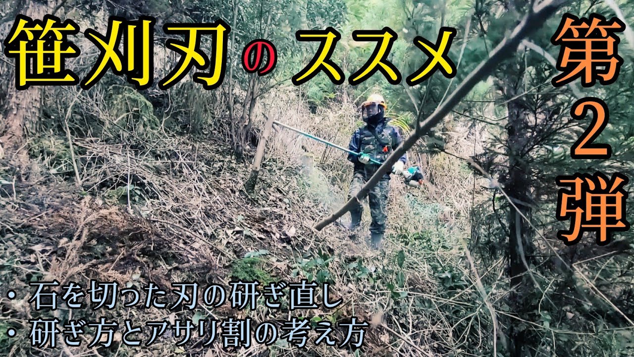【笹刈刃のススメ】第2弾！石を切った時の研ぎ直しとアサリ出し ※最後にビフォーアフター切れ味確認動画有り