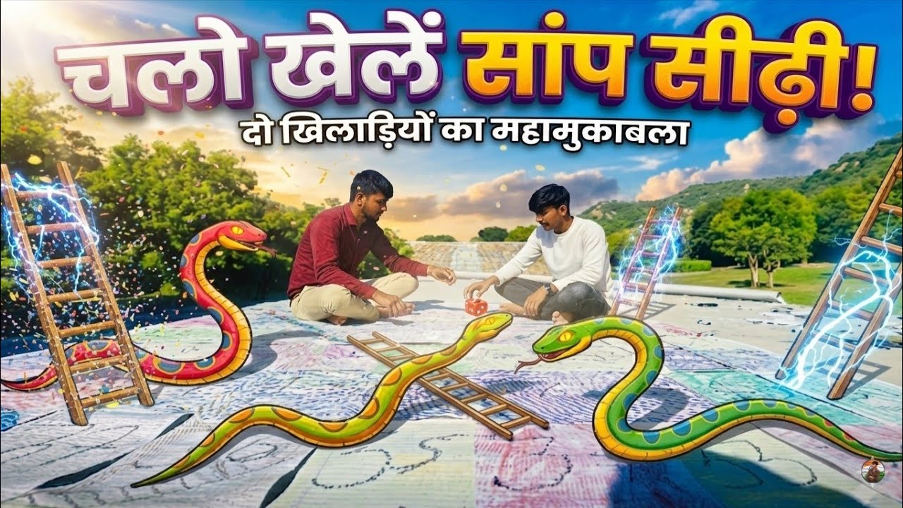 Ghar par banaya Saamp Sidhi ka Maidaan - Bahut Maza Aaya! 🐍🎲