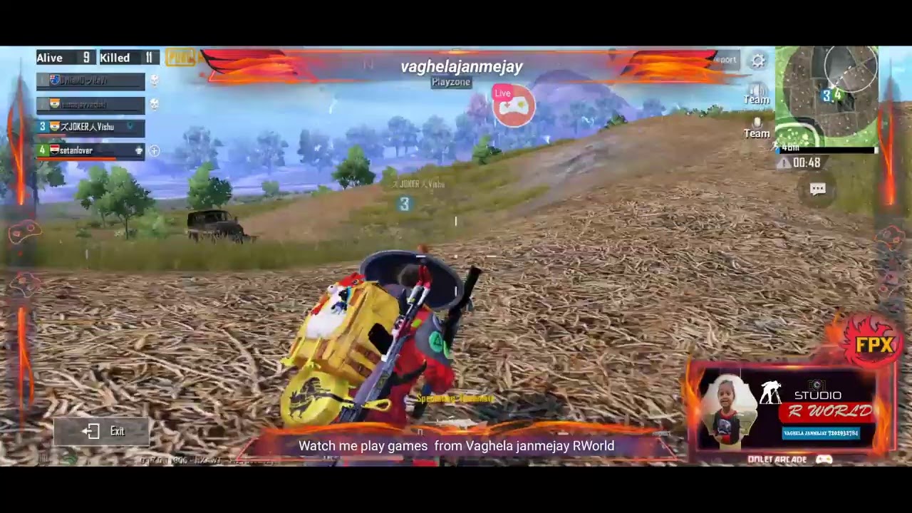Watch me stream PUBG MOBILE on Vaghela Janmejay