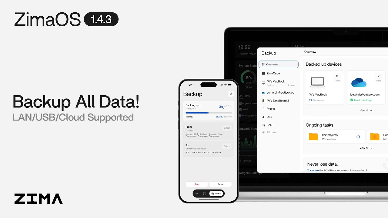Backup All Your Data! | New Backup in ZimaOS 1.4.2 | 3-2-1 Stratagy | Backup Rules fully implemented