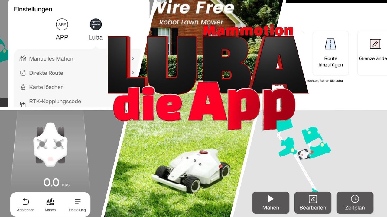 Mammotion Luba 5000 Mähroboter: Die App
