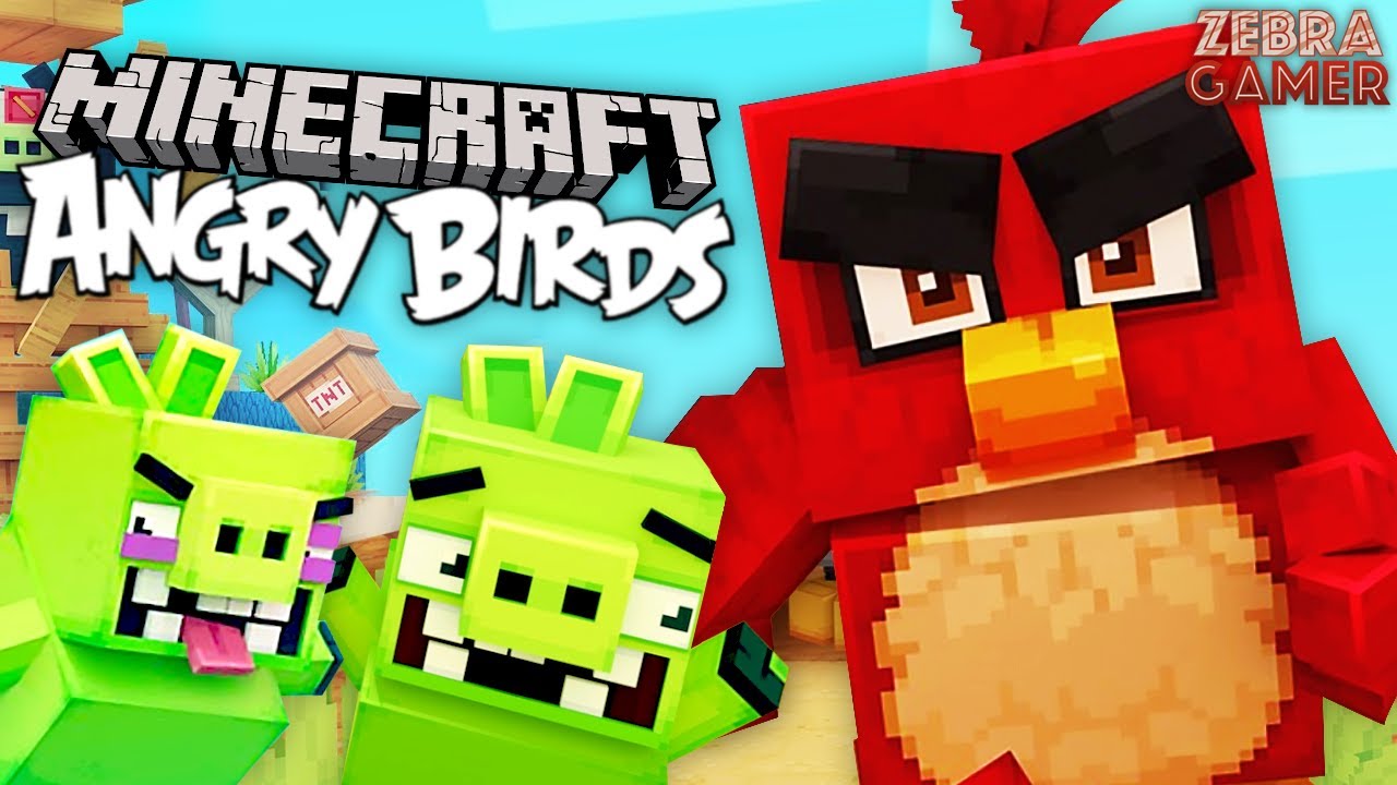Minecraft Angry Birds DLC!! - Zebra's Minecraft Fun