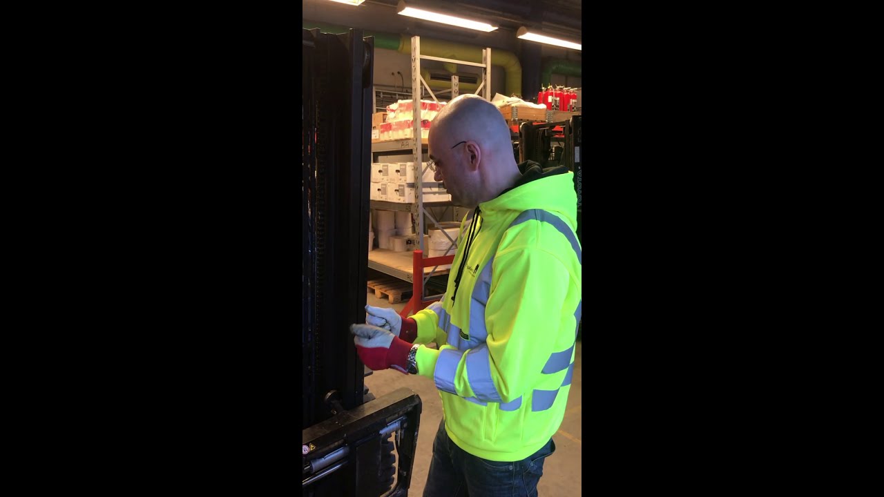 Daglig kontroll av motvekt truck