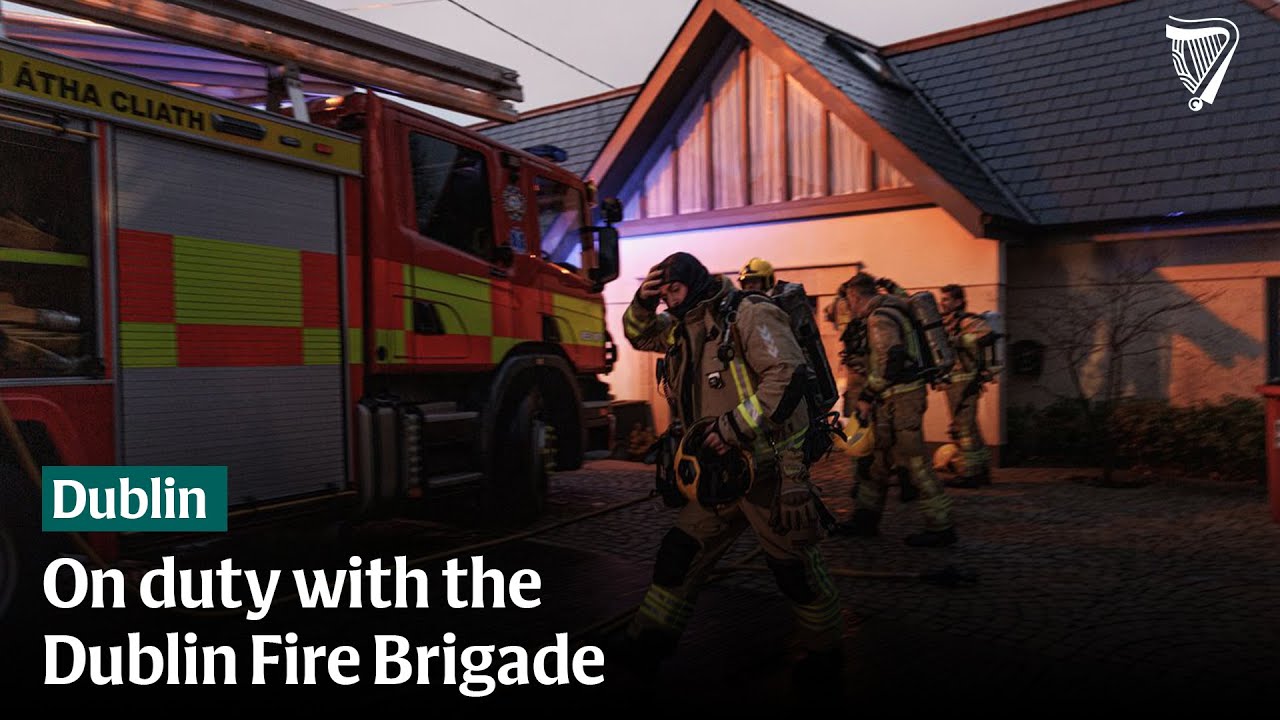 On duty with the Dublin Fire Brigade