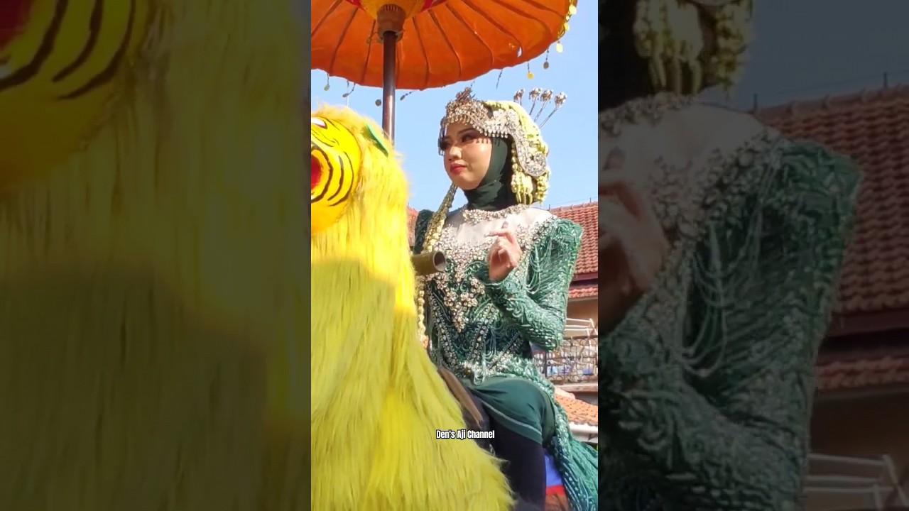 penganten asiik joget naik singa #jeger #densajichannel