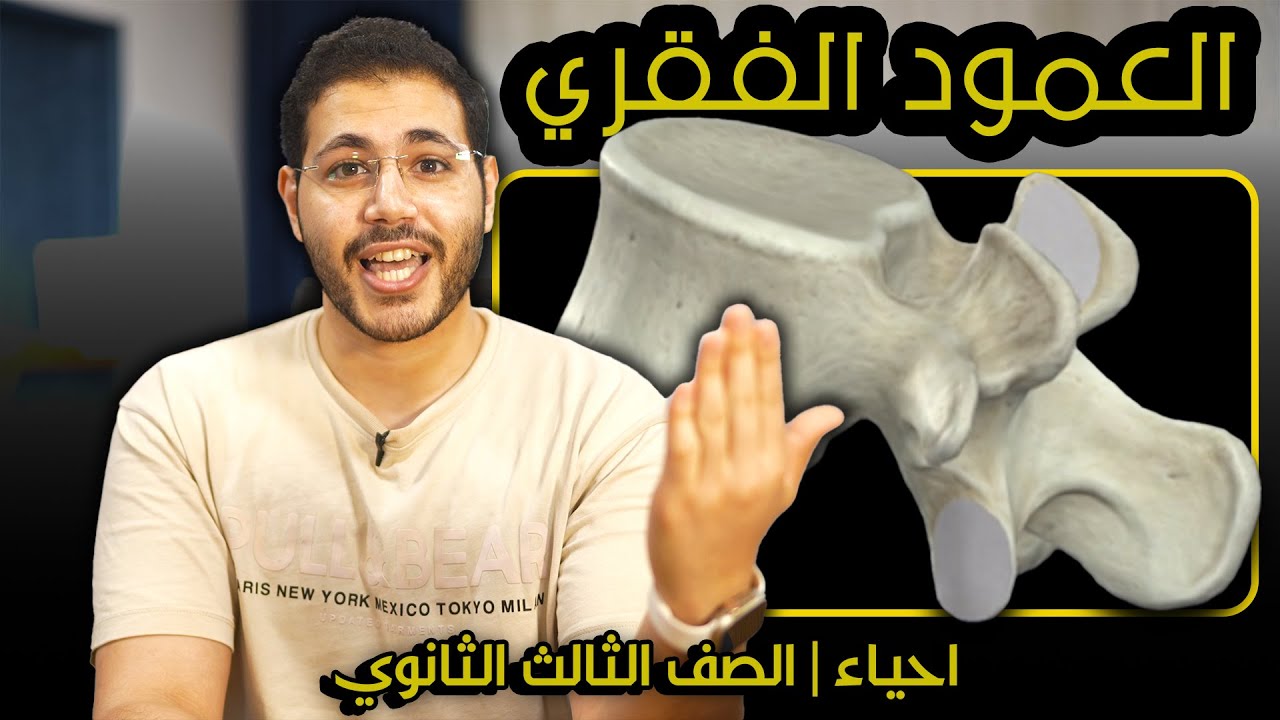 العمود الفقري الشرح باهم التريكات و الافكار | الدعامه في الانسان | تالته ثانوي #دكتورـهوبا