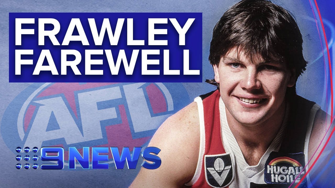Hundreds gather say final goodbye to AFL great Danny Frawley | Nine News Australia