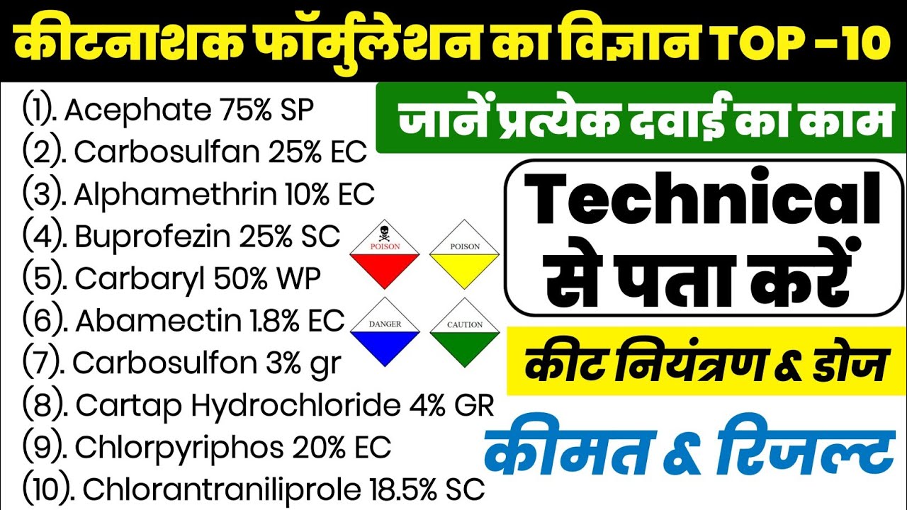 Insecticide Technical | Insecticide Formulation | Pesticide Full Knowledge | कीटनाशक दवाई की जानकारी