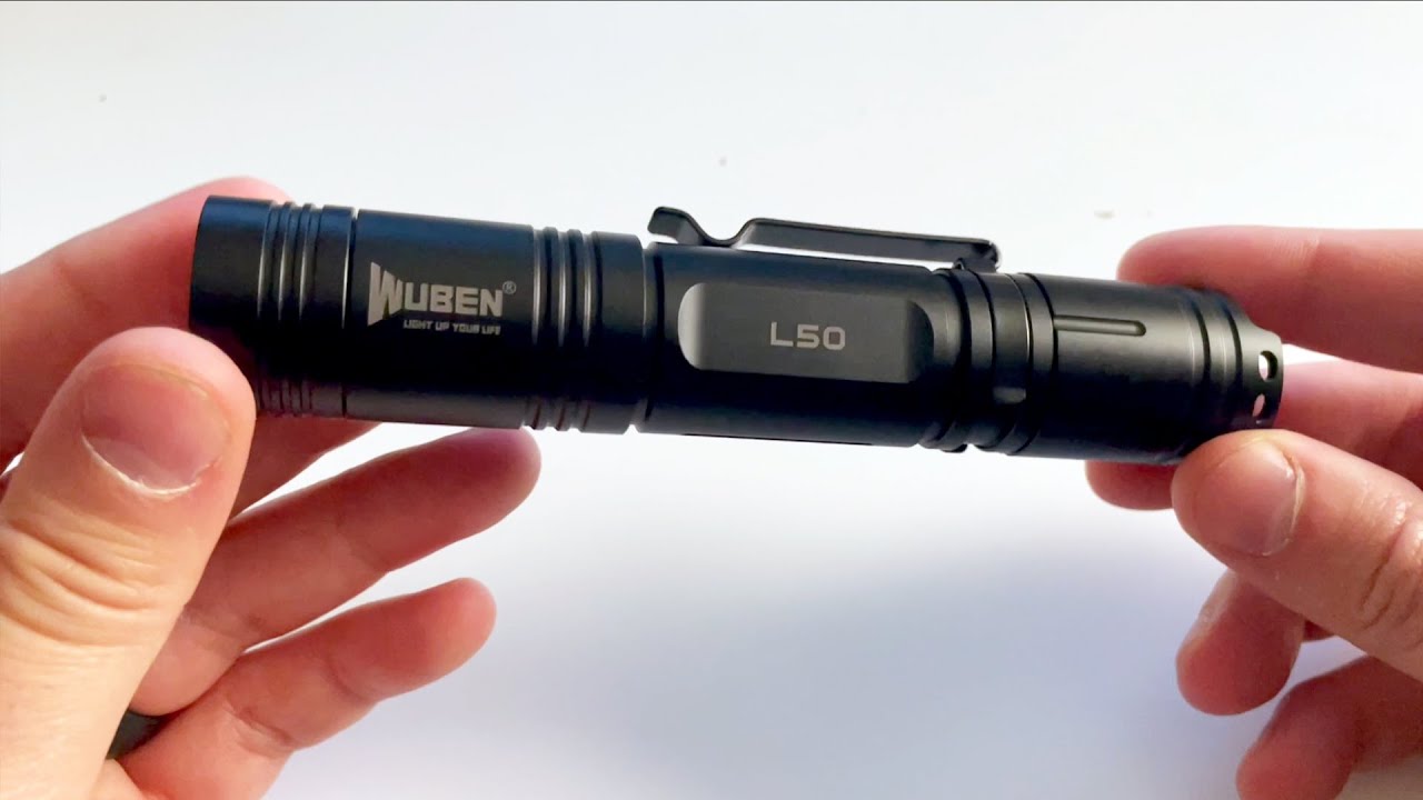 WUBEN L50 Rechargeable Flashlights 1200LM, USB Rechargeable Tactical Light, IP68 Waterproof - Review